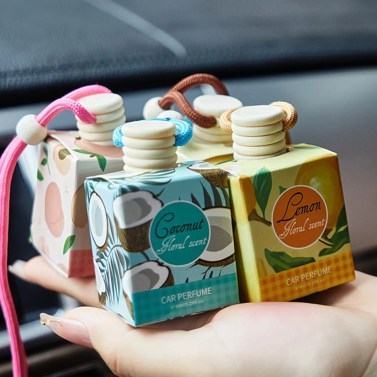 Car Air Freshener, Long Lasting Fragrance, Suitable for Car, Home, Office, Bathroom, Bedroom, Car Interior Aromatherapy 