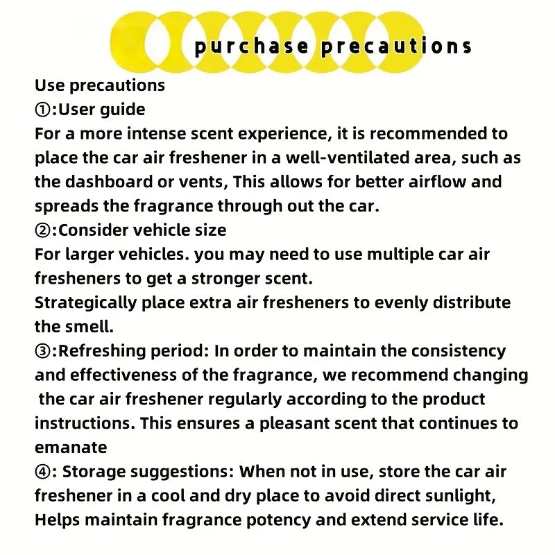 Car Air Freshener, Long Lasting Fragrance, Suitable for Car, Home, Office, Bathroom, Bedroom, Car Interior Aromatherapy 