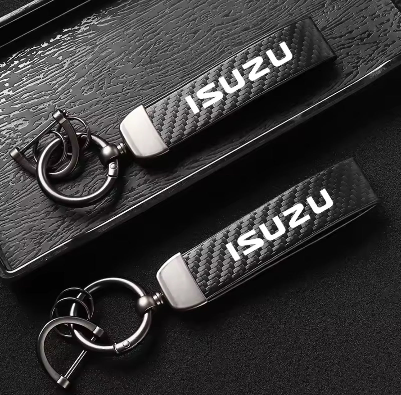 Isuzu Carbon Fiber Keychain