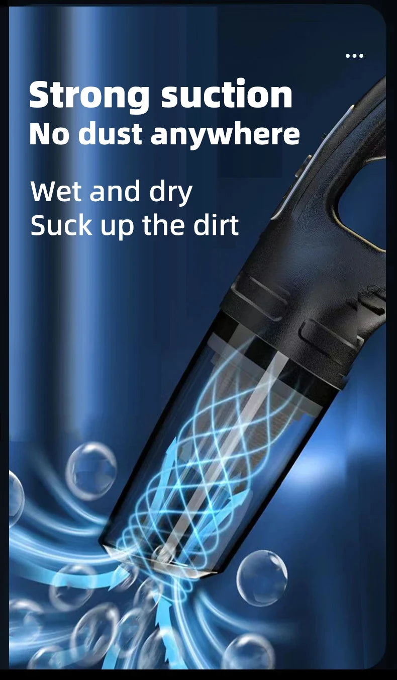 Auto multifunctionele stofzuiger Handheld krachtige zuigkracht Oplaadbare auto en thuis Kleine draadloze stofzuiger voor tweeërl