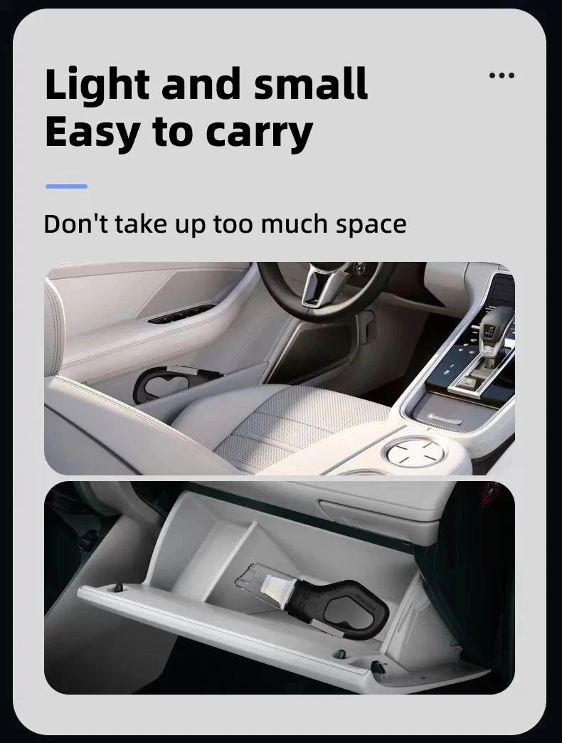 Auto multifunctionele stofzuiger Handheld krachtige zuigkracht Oplaadbare auto en thuis Kleine draadloze stofzuiger voor tweeërl